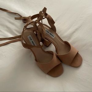 Steve Madden Nude Lace Up Heels